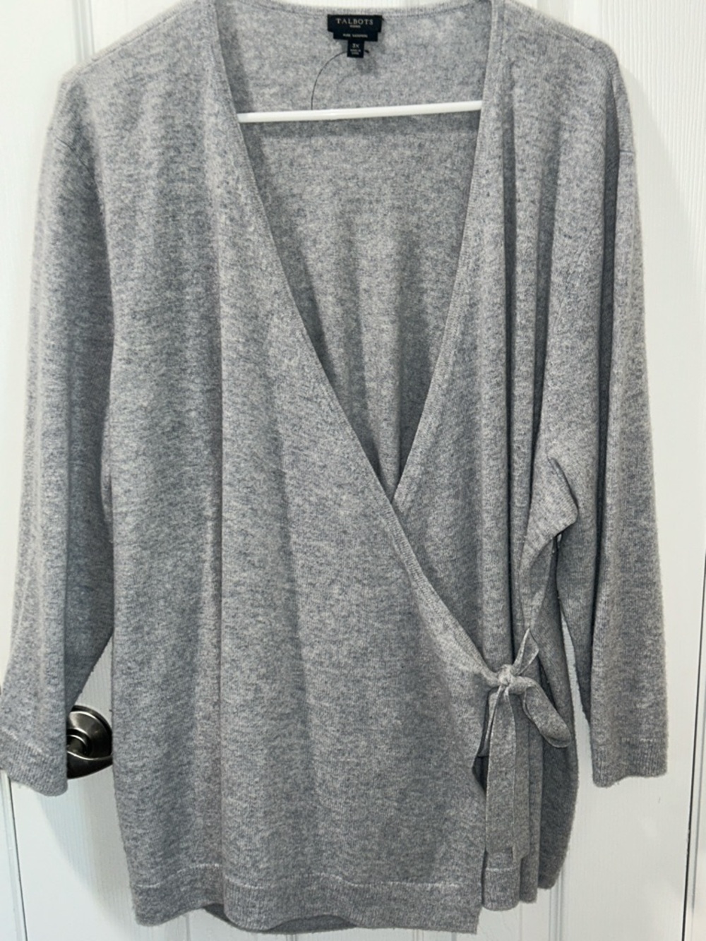 Talbots 3/4 length sleeve pure cashmere sweater